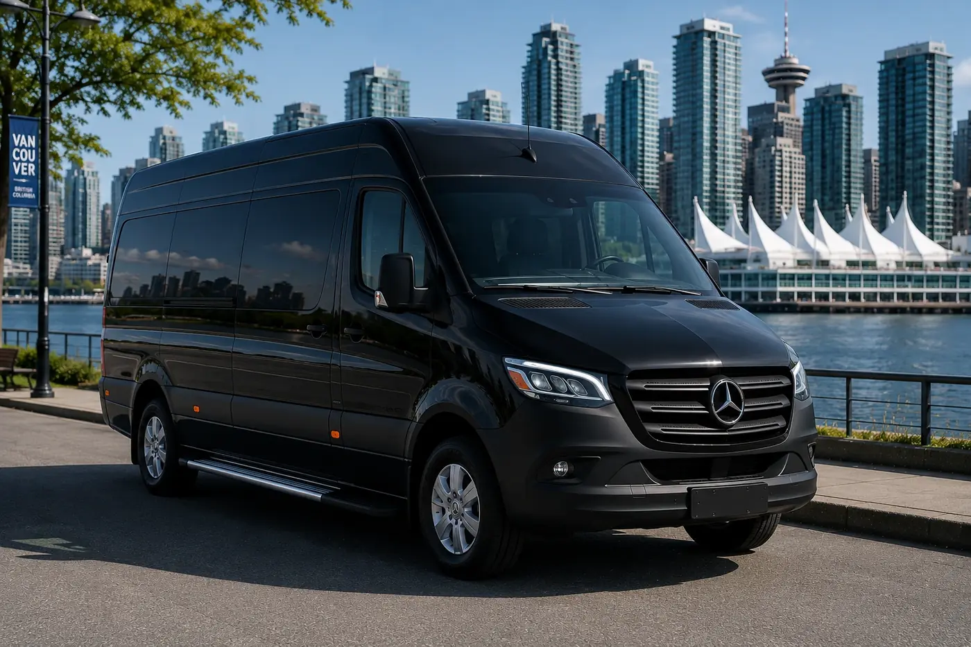 Mercedes Sprinter van for private group transportation