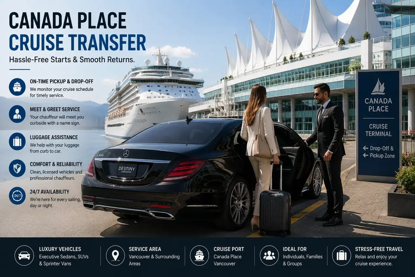 YVR to Canada Place Car Service private transportation